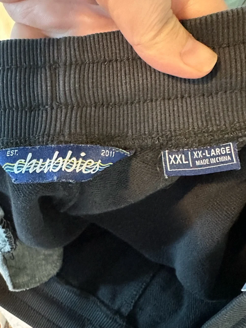 Chubbies Shadow Sweatpants in Black - Size XXL